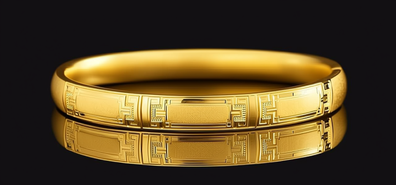 24克黄金手镯图片
